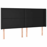 Vidaxl hoofdbord led 163x16x118 128 cm kunstleer zwart