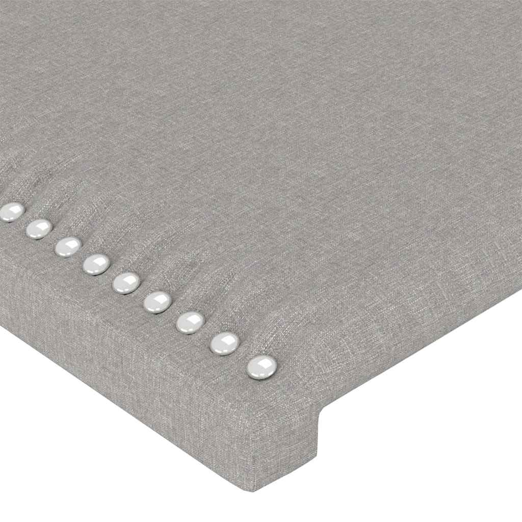 Vidaxl hoofdbord led 147x16x118 128 cm stof lichtgrijs