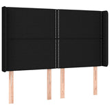 Vidaxl hoofdbord led 147x16x118 128 cm stof zwart