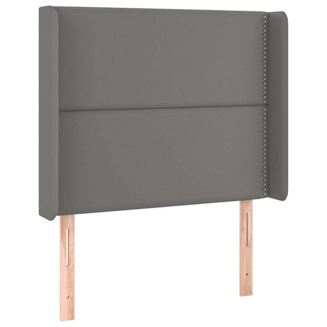 Vidaxl hoofdbord led 103x16x118 128 cm kunstleer grijs