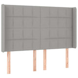 Vidaxl hoofdbord led 147x16x118 128 cm stof lichtgrijs