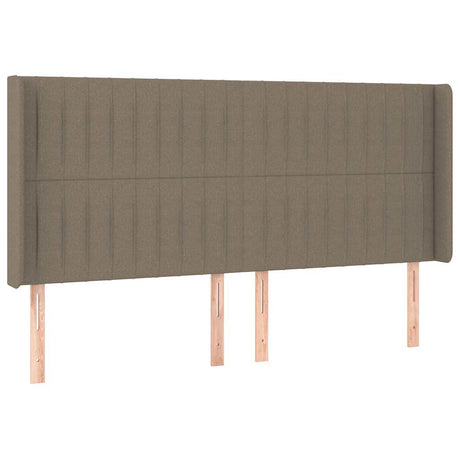 Vidaxl hoofdbord led 183x16x118 128 cm stof taupe
