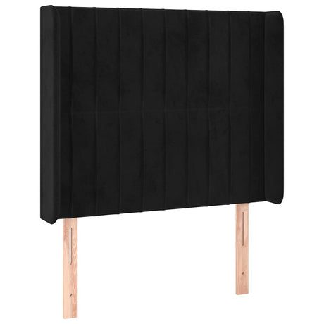Vidaxl hoofdbord led 103x16x118 128 cm fluweel zwart