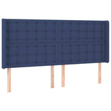 Vidaxl hoofdbord led 183x16x118 128 cm stof blauw