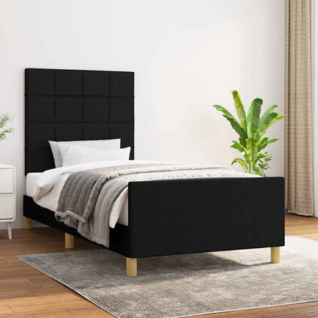 Vidaxl bedframe zonder matras 80x200 cm stof zwart