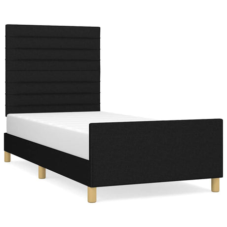 Vidaxl bedframe zonder matras 100x200 cm stof zwart