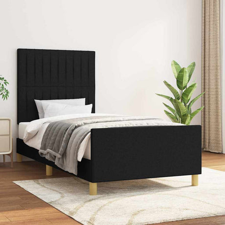 Vidaxl bedframe zonder matras 80x200 cm stof zwart