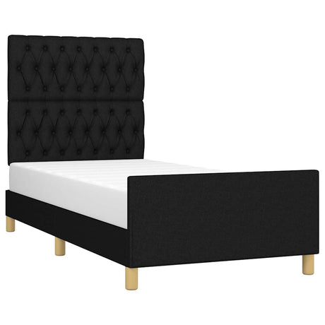 Vidaxl bedframe zonder matras 90x200 cm stof zwart