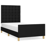 Vidaxl bedframe zonder matras 100x200 cm stof zwart