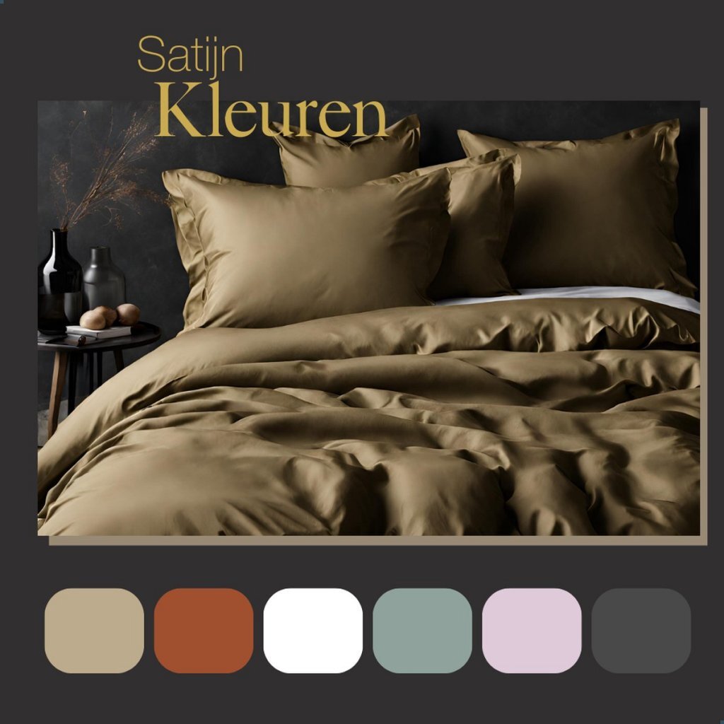 Ten Cate Baumwollsatin-Einzelbettbezug 140 x 200 220 cm Gold
