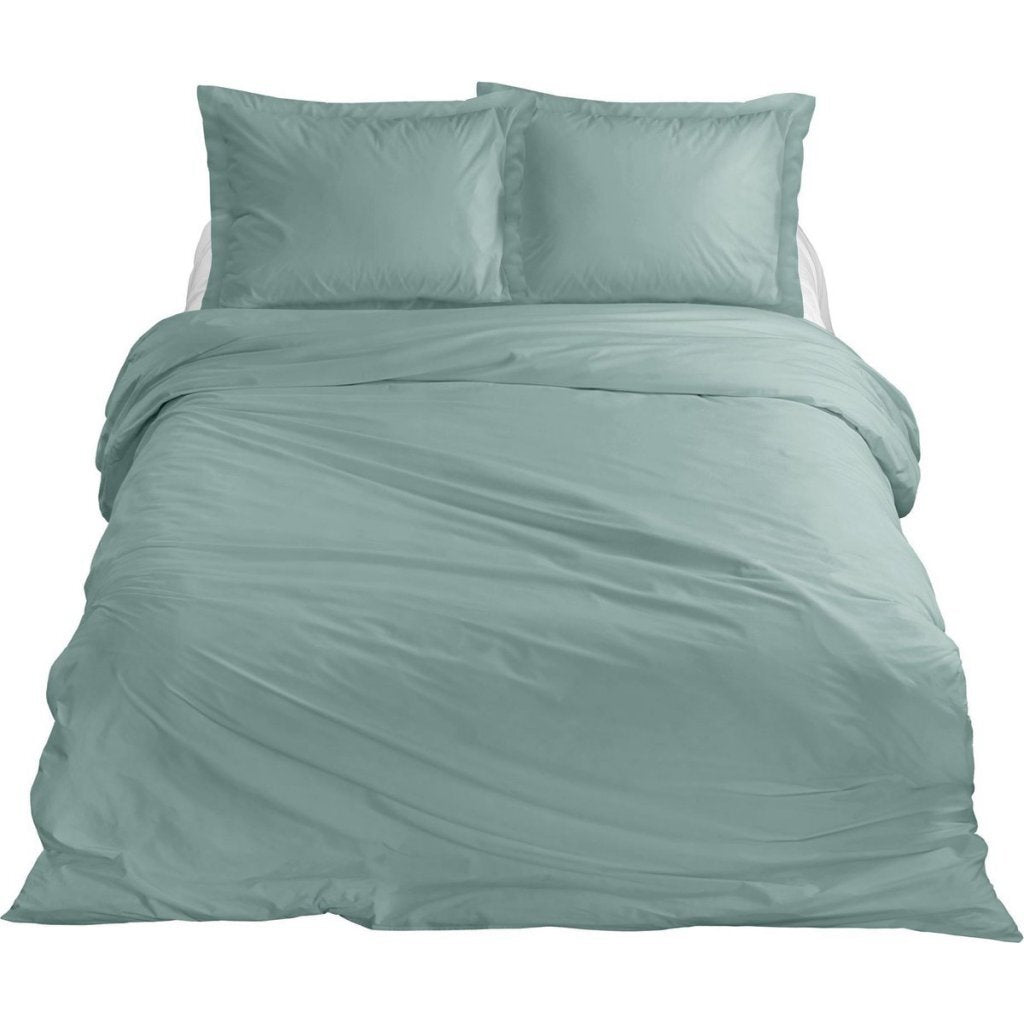 Ten Cate Baumwollsatin-Doppelbettbezug, 240 x 200, 220 cm, Mintgrün
