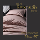 Ten Cate Baumwollsatin-Einzelbettbezug, 140 x 200 cm, 220 cm, Blush Pink