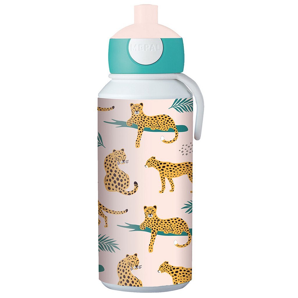 Mepal Pop-Up-Trinkflasche Leopard 400 ml