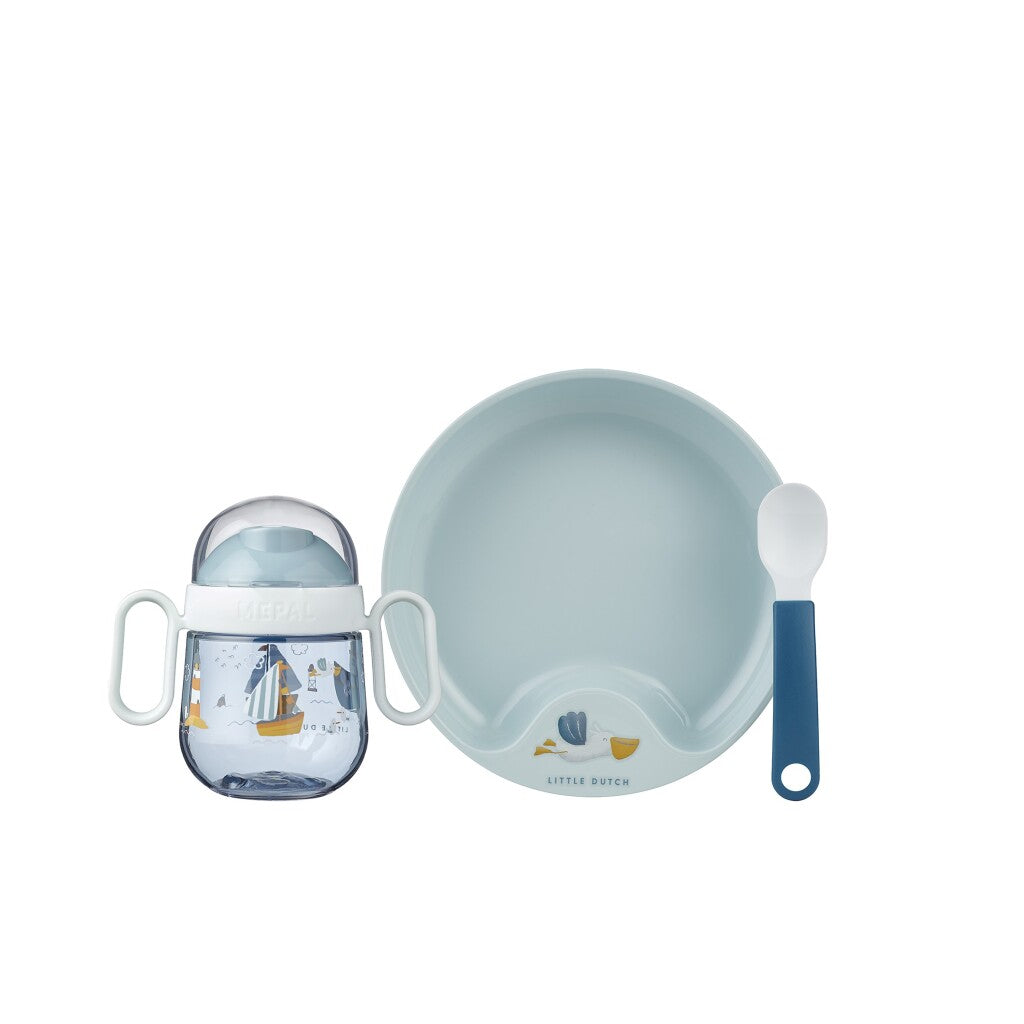Mepal Babygeschirr Little Dutch Sailors Bay 3-teilig blau