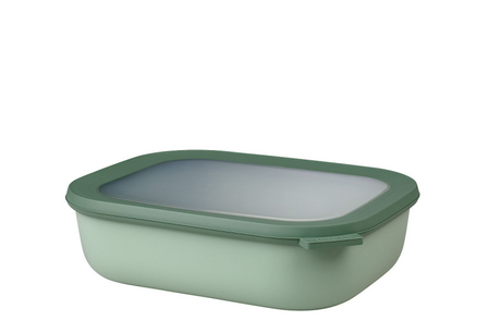 Mepal – Mehrschalen-Cirqula-Lebensmittelbehälter – 2000 ml – rechteckig – nordischer Salbei