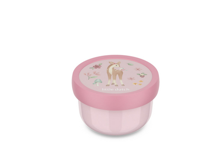 Mepal Obstbox Campus Little Dutch - 300 ml - inklusive Obstgabel - gut verschließbar - Snackbox - Feengarten