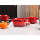Sola Sola Bratpfanne aus Gusseisen, 20 cm, Rot-Orange