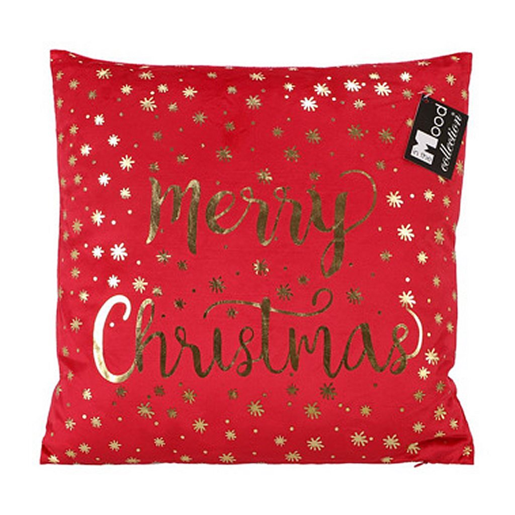 Andere Marken Kissen Frohe Weihnachten rot 40x40x10 cm