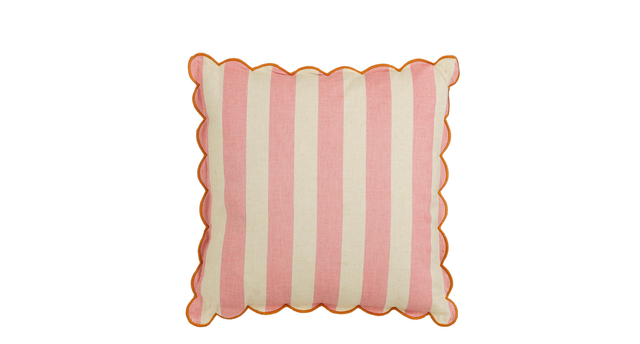 Kussen streep roze - l45xb45xh10cm