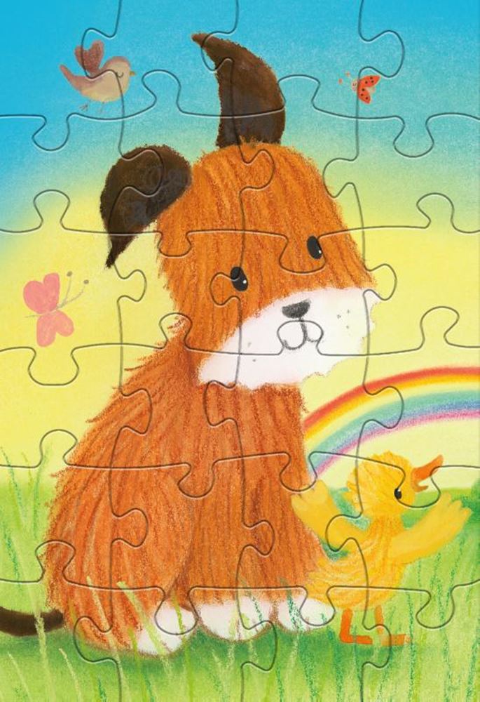 Rebo Puzzle 2x24 Teile - Hund und Du