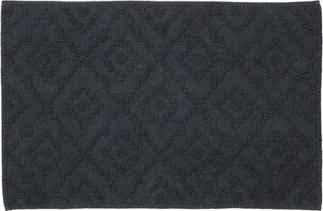Sealskin Aztec Badematte 60x90 cm Baumwolle dunkelgrau