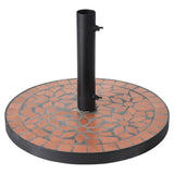 Progarden Parasol Foot mit terra-Design-Mosaikschwarz und Orange