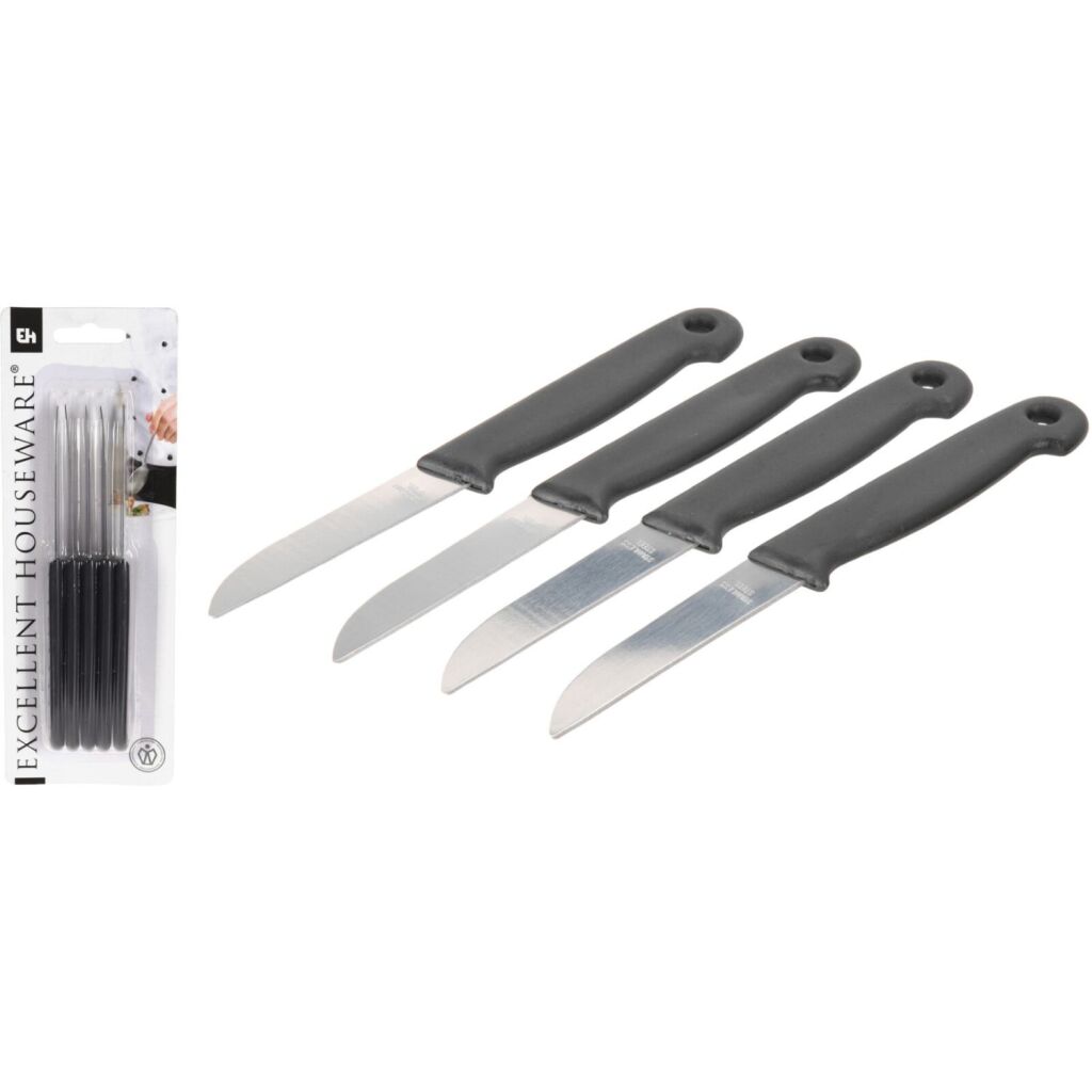 Excellent Houseware Houseware Schälmesser-Set, 4-teilig