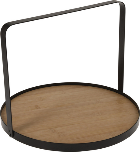 Koopman Excellent Houseware Serviertablett aus Bambus mit Griff – nachhaltiges Serviertablett.