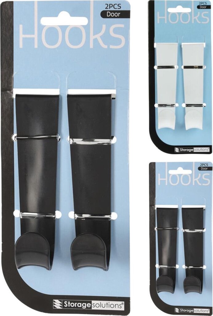 Storage Solutions Türhaken aus Kunststoff, 2er-Set
