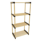 Aufbewahrungslösungen Schuhregal mit 4 Regalen 49x28x92,5 cm Holz