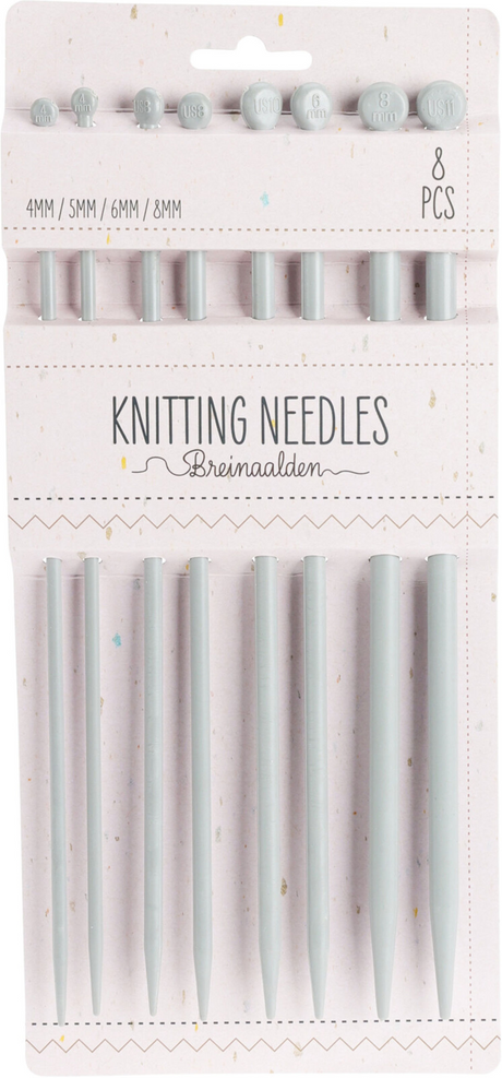 Stricknadelset 4 Größen, 8-tlg.