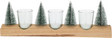 Home Styling Teelichthalter-Set Bäume 39x12cm