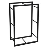Prograrden Kamin rechteckig 45x28x70 cm Schwarz