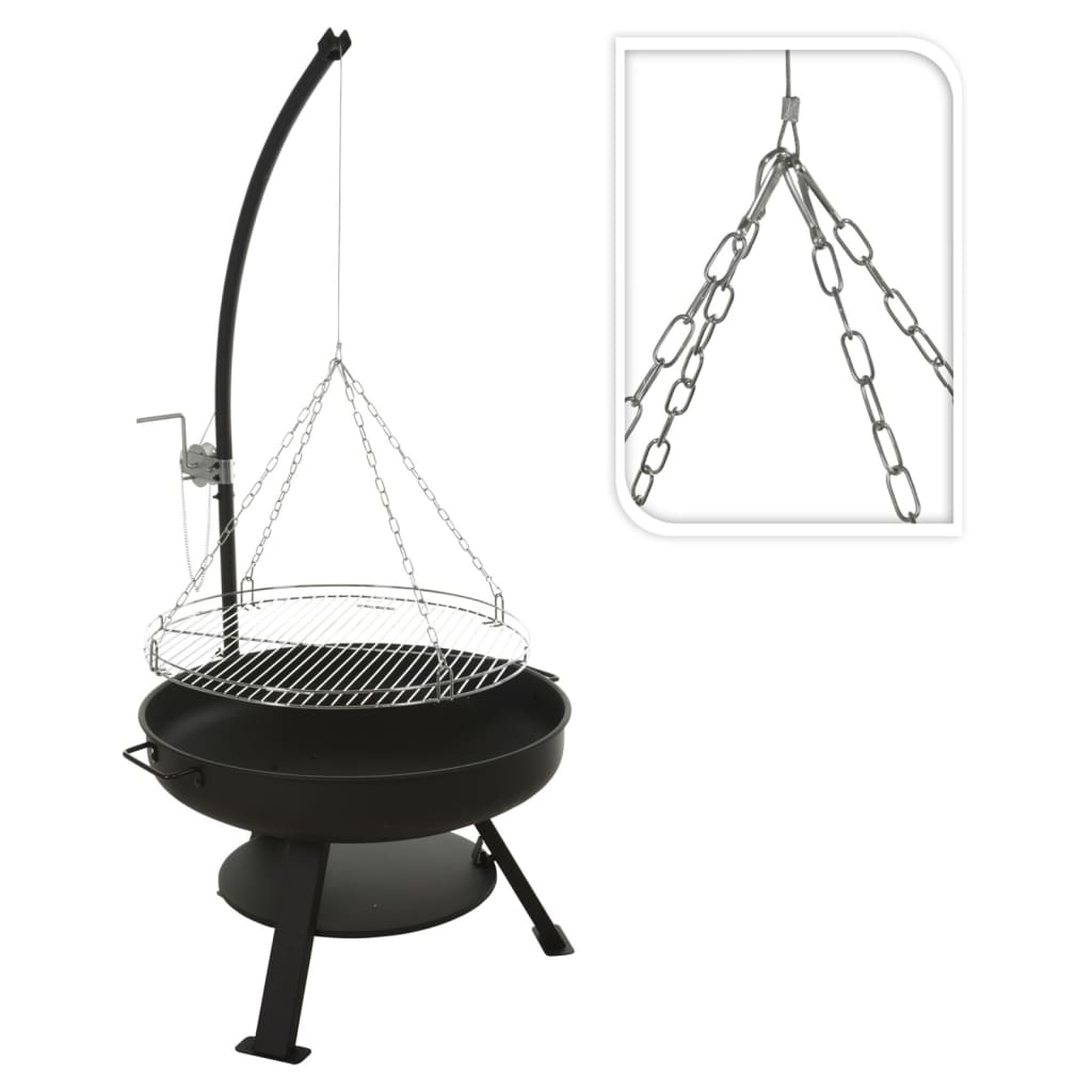 ProGarden Fire Bowl mit Grillgrill Vaggan 60 cm