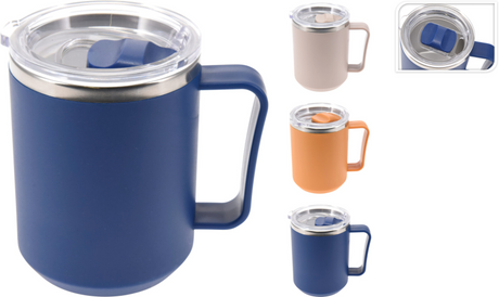 Excellent Houseware Thermobecher aus Edelstahl, 420 ml