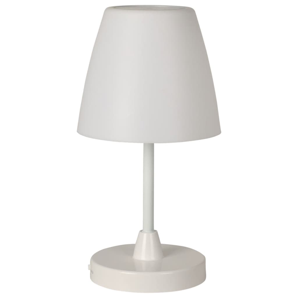 H s Collection Tischleuchte LED wiederaufladbar 13x30 cm weiß