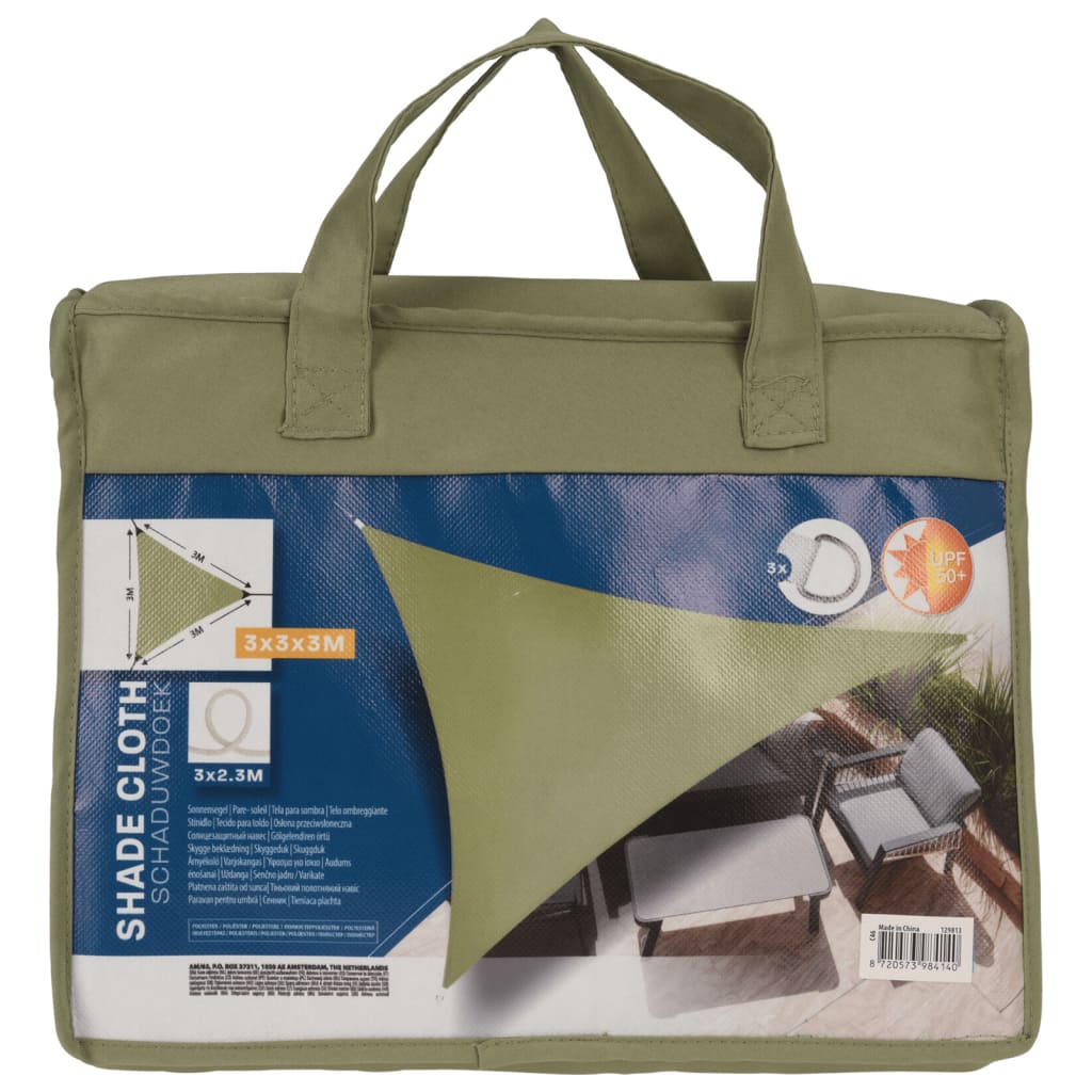 Prograrden Schatten -Tuchdreieck 3x3x3 m grün