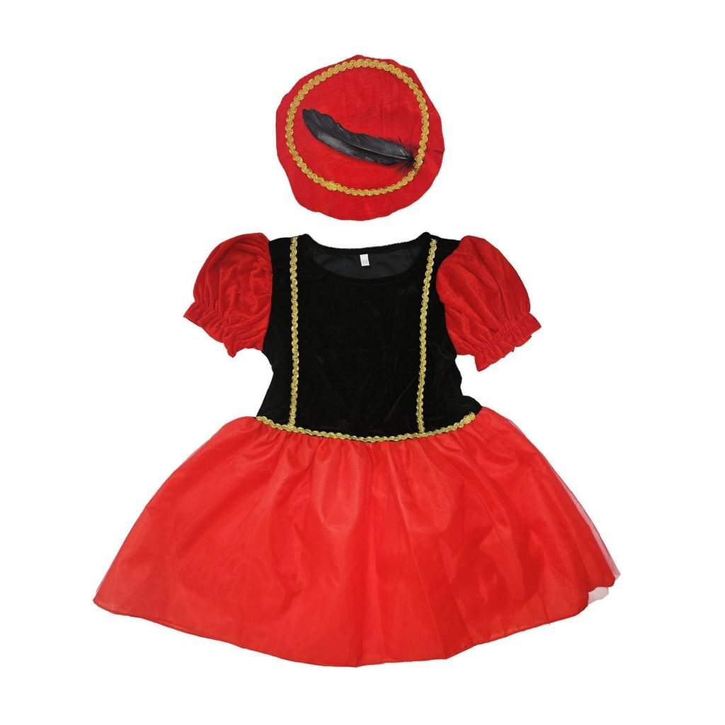 Andere Marken Pete Kleid 98-104 schwarz rot