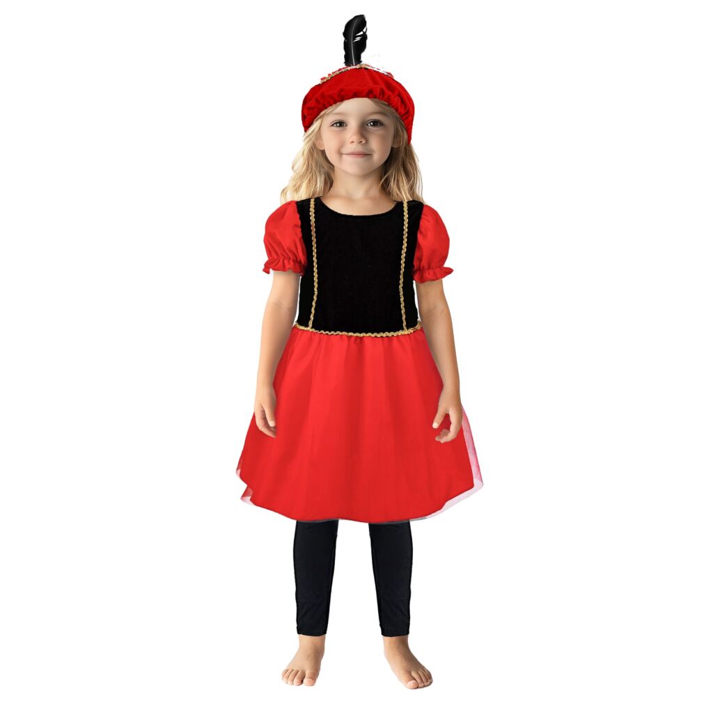 Andere Marken Pete Kleid 110-116 schwarz rot