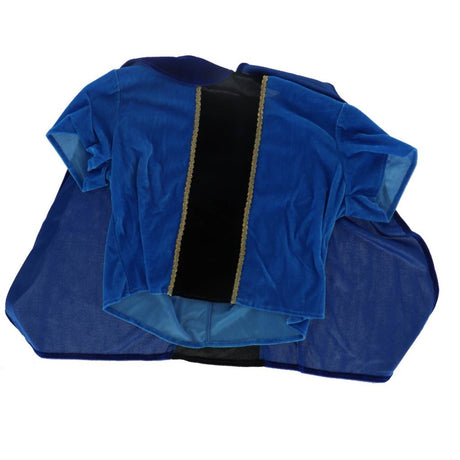Overige merken pietenpak met cape 3-4 jaar blauw zwart
