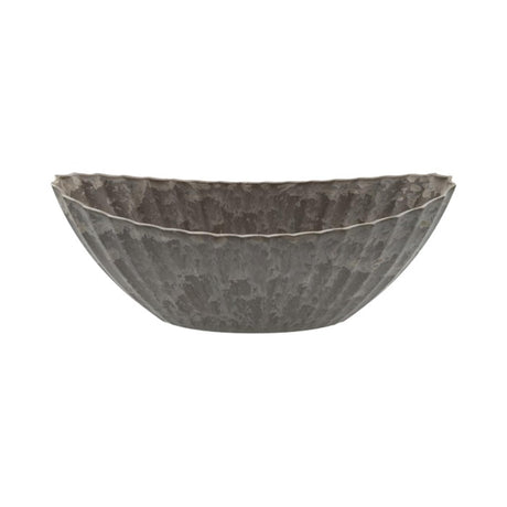 HBx Natural Living Blumentopf Melamin gerippt 36x15x14cm