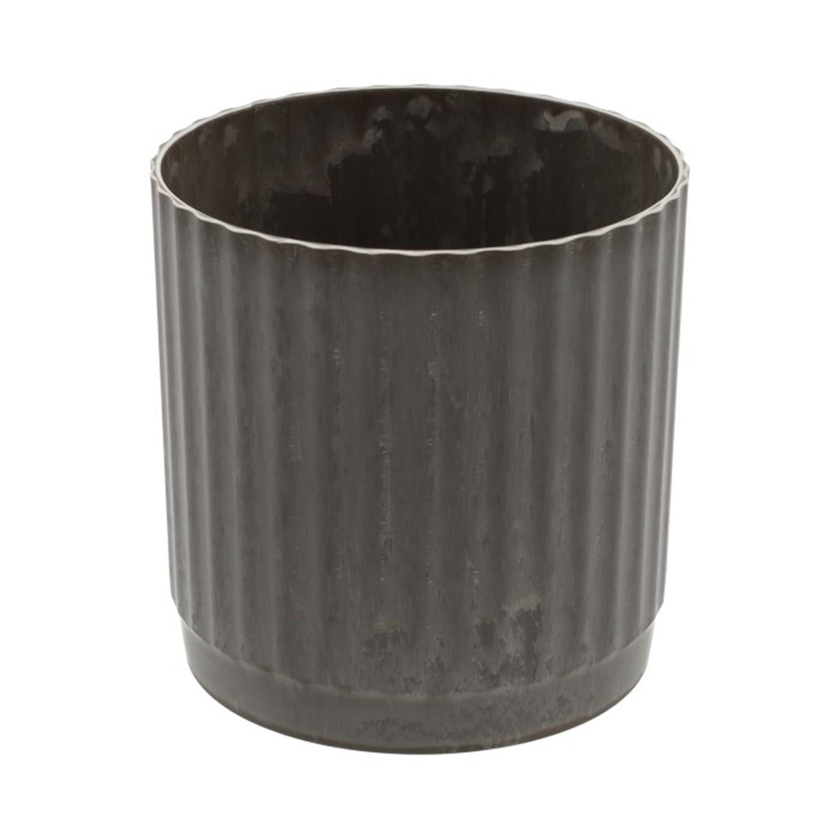 Hbx Natural Living Blumentopf, Melamin, gerippt, Durchmesser 14 x 15,5 cm