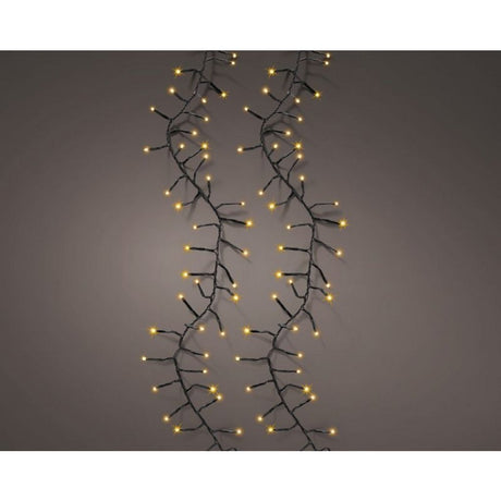 Lumineo LED ausgezeichnetes Funkeln 648 LEDs 100 cm schwarz warmweißes Licht