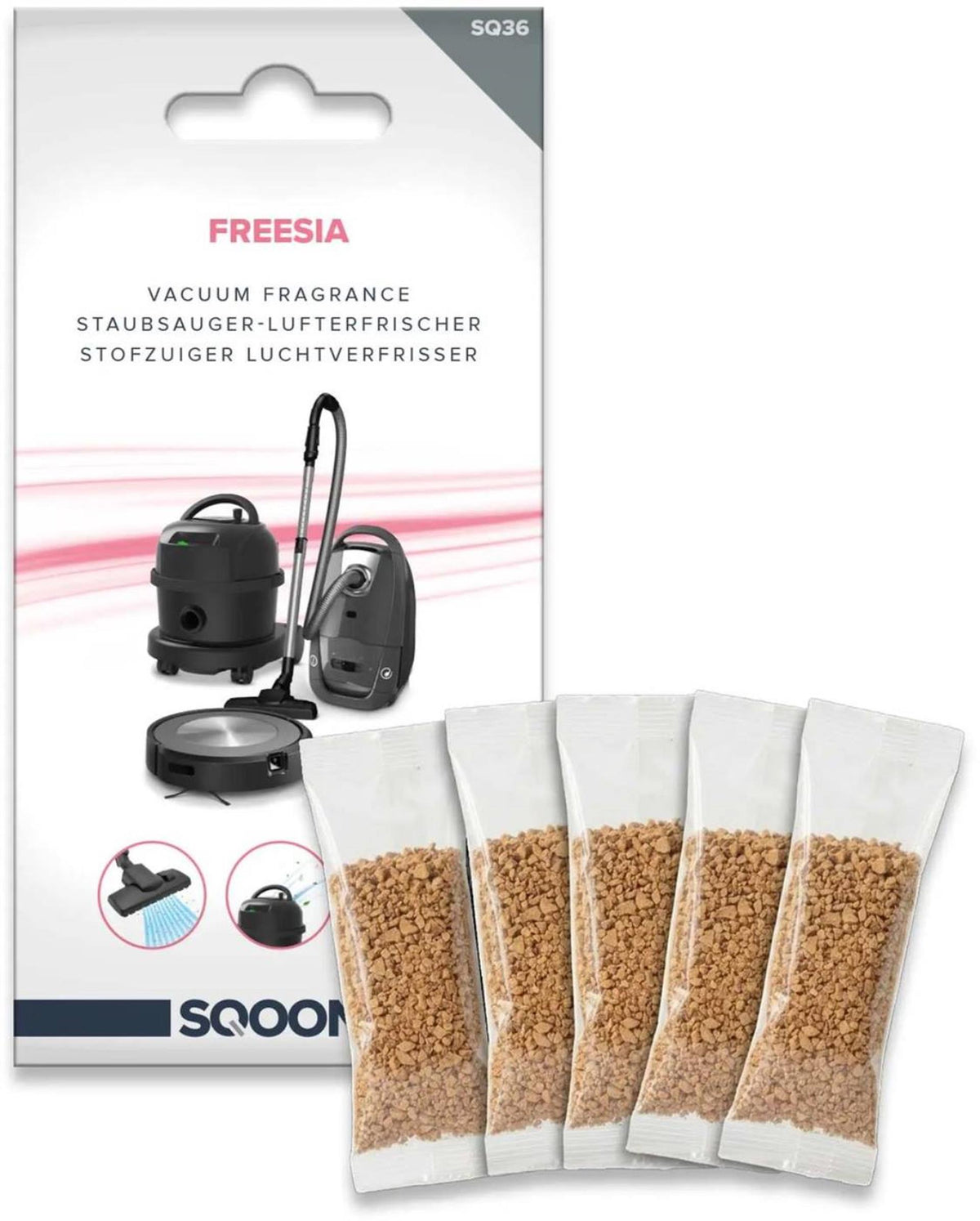 Sqoon squoon stofzuiger luchtverfrisser freesia