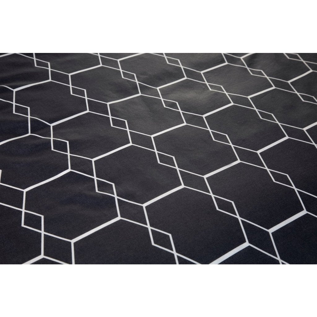 Ten Cate Baumwoll-Einzelbettbezug, 140 x 200, 220 cm, grafisches Anthrazit
