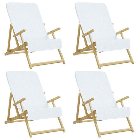 VidaXL Strandtücher 4 Stück 400 g m² 60x135 cm Stoff weiß