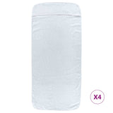 Vidaxl Strangtücher 4 pc00 g m² 60x135 cm Stoff weiß