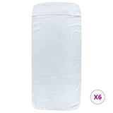 Vidaxl Strangtücher 6 Stcs 400 g m² 60x135 cm Stoff weiß