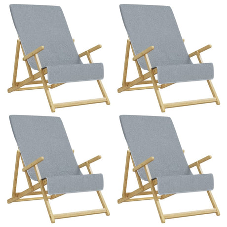 Vidaxl Strangtücher 4 ST 400 g m² 60x135 cm Stoff grau