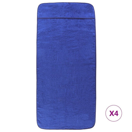Vidaxl Strang Handtücher 4 Stcs 400 g m² 60x135 cm Stoff Royal Blue
